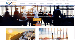 Desktop Screenshot of foxworldtravel.com