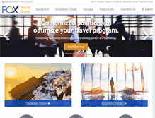 Tablet Screenshot of foxworldtravel.com